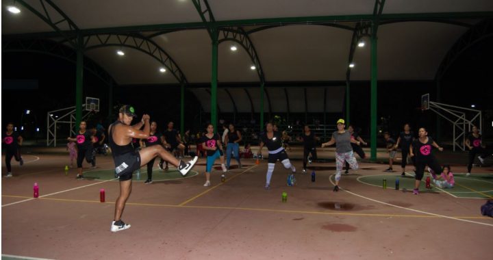 Parque Los Cerritos sede de cientos de personas que realizan deporte al aire libre en Tapachula