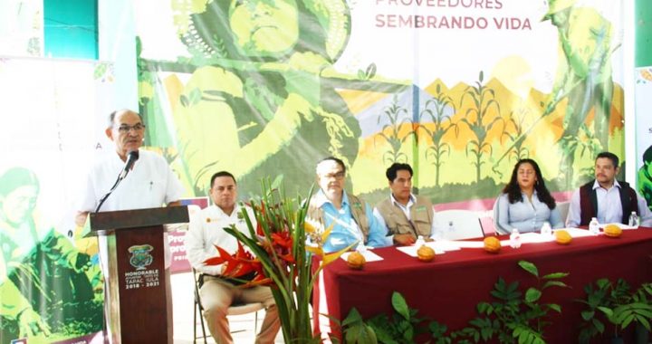 Edil Óscar Gurría participa en la Feria de Proveedores Sembrando Vida