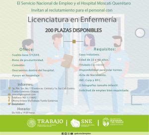 SEyT ofrece vinculación laboral para trabajar en el estado de Querétaro