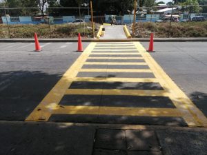 Se realiza la señalización de cruces peatonales en Tapachula para fomentar la educación vial