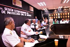 Encabeza Edil Óscar Gurría 1ª Sesión extraordinaria del Consejo Municipal de Protección Civil