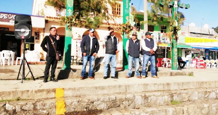 Habitantes de San Juan Chamula se manifestaron contra vandalismo en el municipio