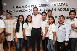 Instala Rutilio Escandón el Grupo Estatal para la Prevención de Embarazo en Adolescentes