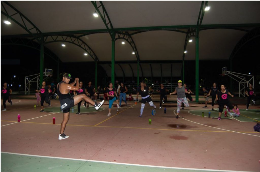 Parque Los Cerritos sede de cientos de personas que realizan deporte al aire libre en Tapachula