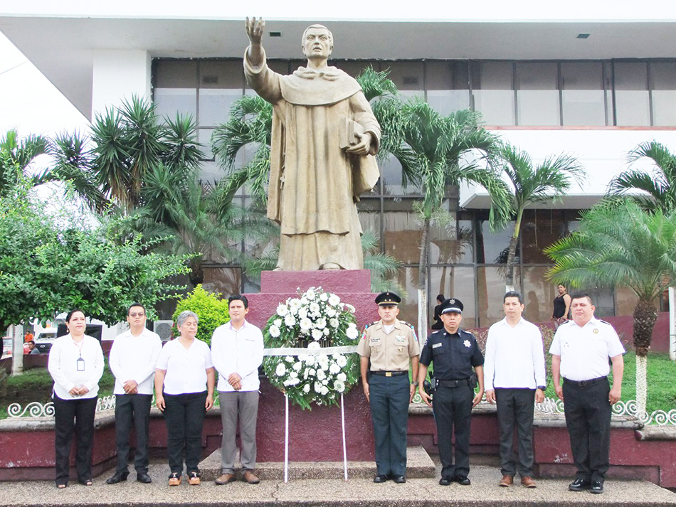 Ayuntamiento tapachulteco conmemora el 191 Aniversario Luctuoso de Fray Matías de Córdova