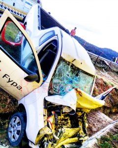 Choque entre camionetas en tramo Comitán - San Cristóbal deja 6 lesionados