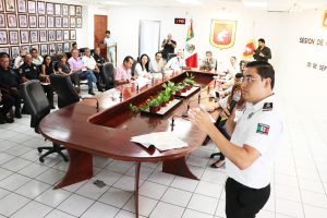 Comparece ante el pleno del Cabildo tuxtleco el Secretario de SPyTM Jorge Alexis Zuart Córdova