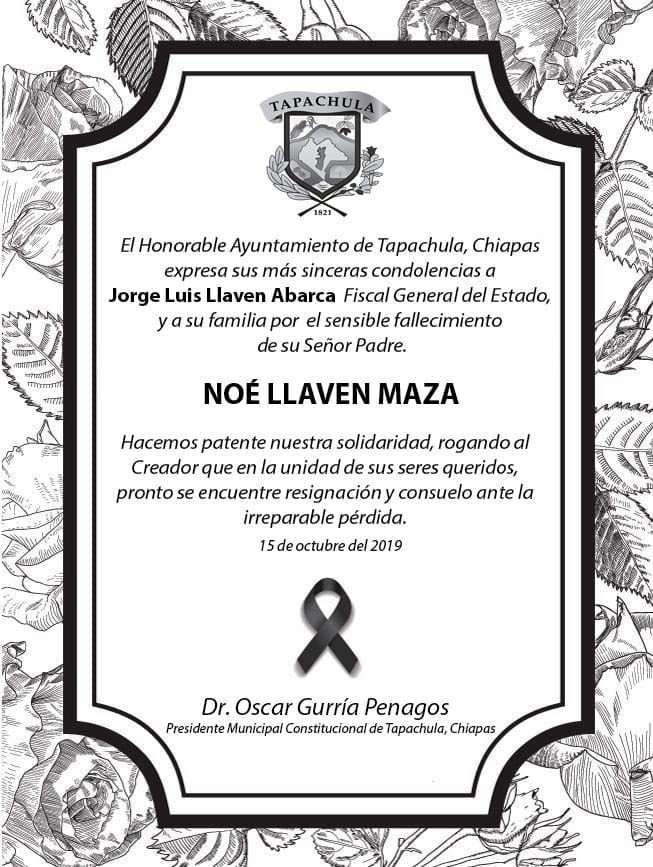 Condolencias