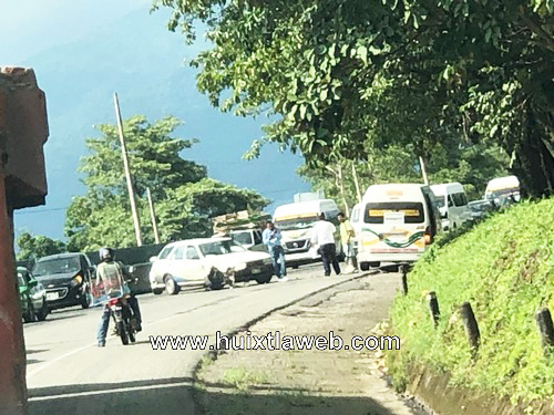 Continúan los accidentes por reparación de carretera Huixtla-Tapachula