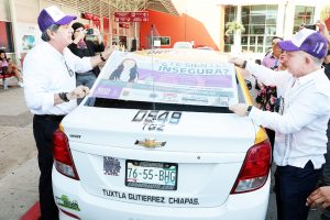 En Tuxtla Gutiérrez inicia campaña de difusión en radio taxis de la aplicación móvil #TuxSinAcoso