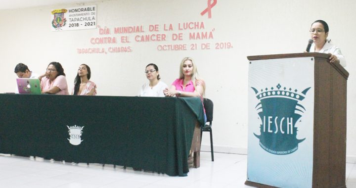 Gobierno de Tapachula imparte pláticas para conmemorar Día Mundial de la lucha contra el cáncer de mama