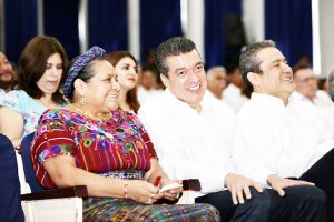 Reconoce Rutilio Escandón labor de Rigoberta Menchú para rescatar la dignidad y la paz de los pueblos