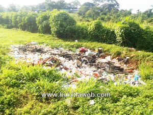 Terreno de la UNACH en Huehuetán utilizado como basurero clandestino