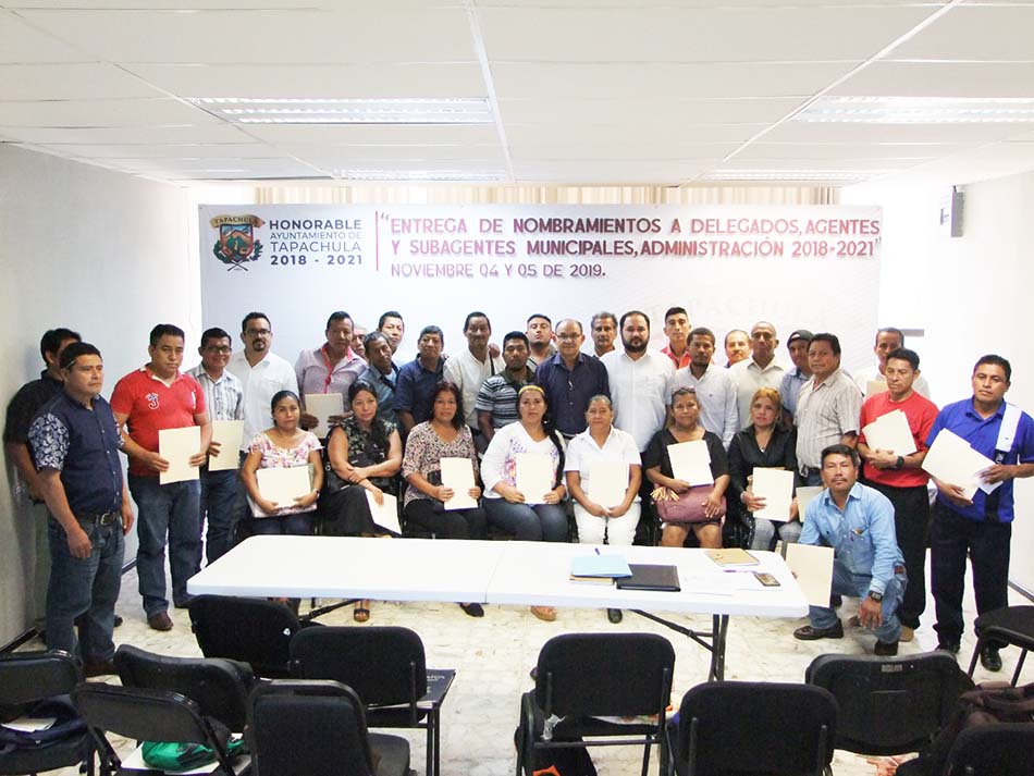 Culmina proceso de selección de Delegados, Agentes y Subagentes Municipales de Tapachula 