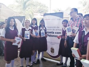 Trabajo comprometido en la prevención de la violencia en escuelas de Tapachula
