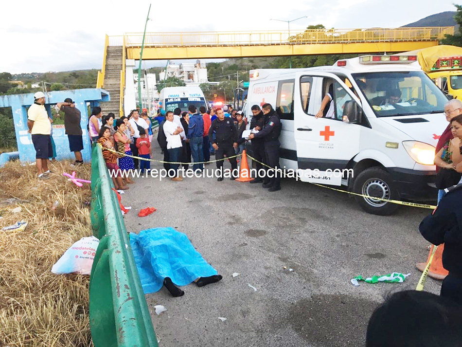 Atropellan a transportista cuando adornaba su unidad para peregrinar