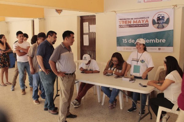 Sin incidencias se realizó en Chiapas la consulta ciudadana sobre el Tren Maya