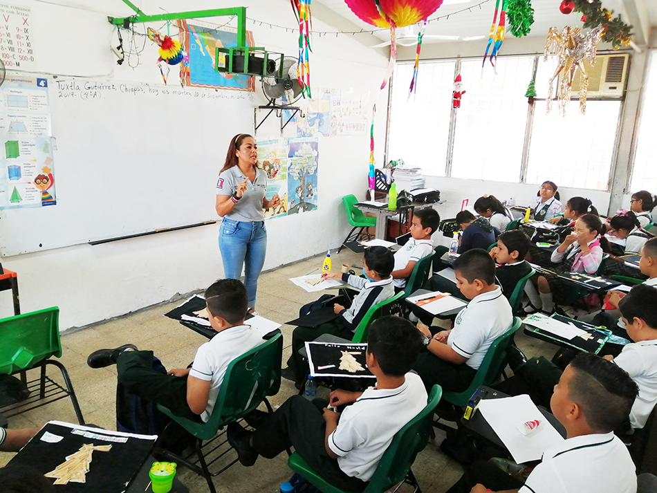 SSyPC lleva pláticas de programas preventivos a primaria de Tuxtla Gutiérrez