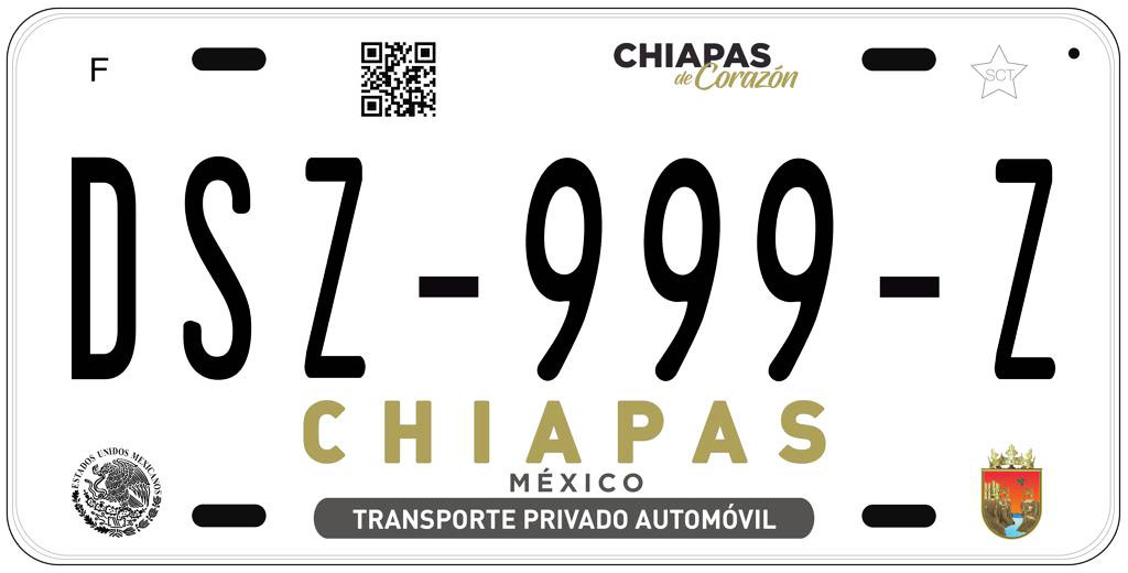Canje de placas 2020 en Chiapas por disposición federal Secretaría de Hacienda
