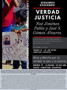 Invitan a movilización en Amatán para exigir justicia por desaparecidos