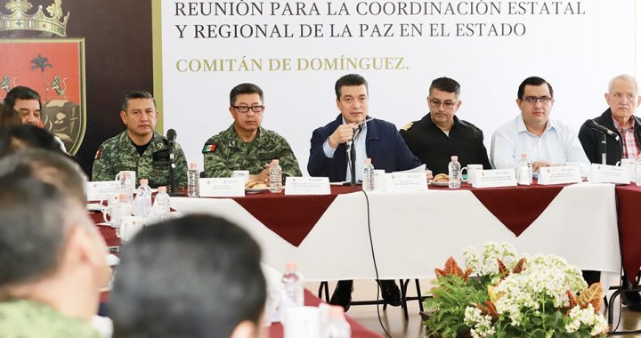 Rutilio Escandón pide a alcaldes redoblar esfuerzos para bajar aún más la incidencia delictiva