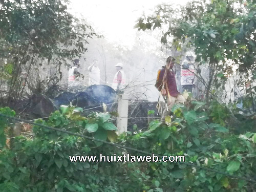Se incendia predio en la curva del diablo, carretera Huixtla - Tapachula