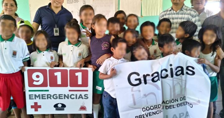 SSyPC fomenta uso correcto del 911 y 089 entre estudiantes de Chiapas