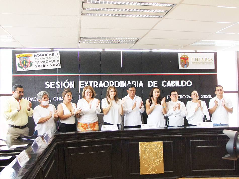El Ayuntamiento de Tapachula realizó Sesión Extraordinaria de Cabildo