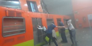 2 trenes del Metro chocan en Tacubaya, un muerto y 41 heridos