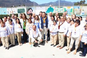 Entrega Rutilio Escandón a Cecyte plantel 20 laboratorio de enfermería, domo y plaza cívica