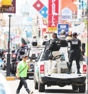 Grupos interinstitucionales de seguridad resguardan calles y comercios de Tapachula