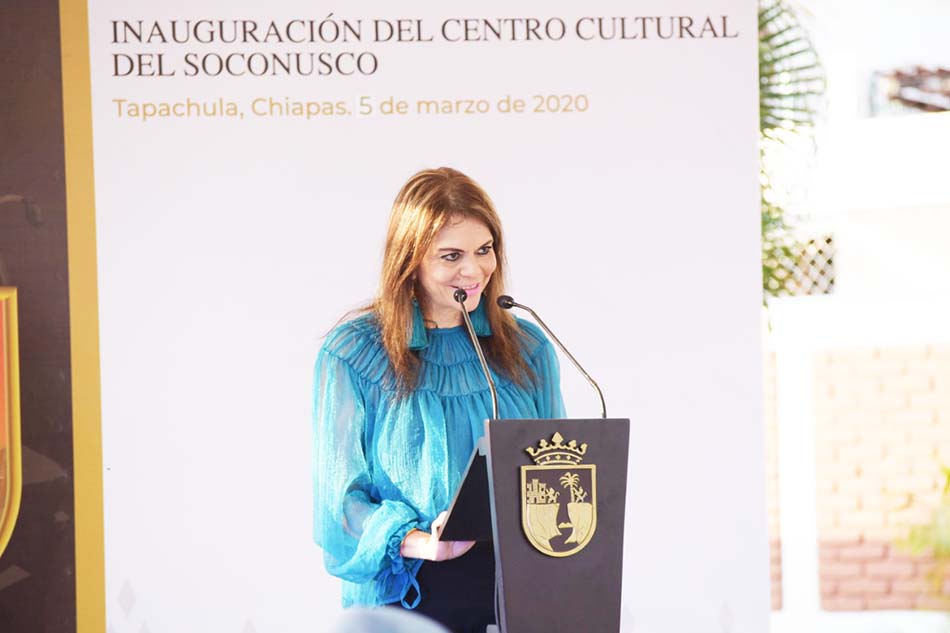 Inauguran el Centro Cultural del Soconusco, la Alcaldesa Municipal Urbina Castañeda acompañó al gobernador Rutilio Escandón