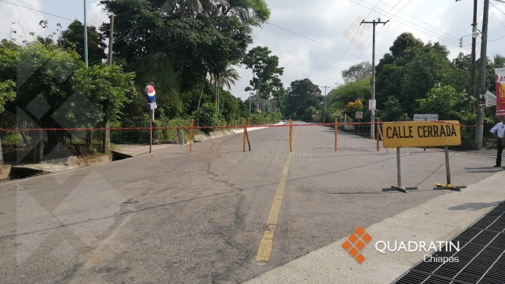 Cierran acceso a Tuxtla Chico para evitar contagio de coronavirus