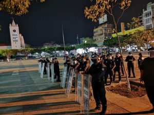 Grupo interinstitucional realizó desalojo en el Parque Central de Tuxtla Gutiérrez