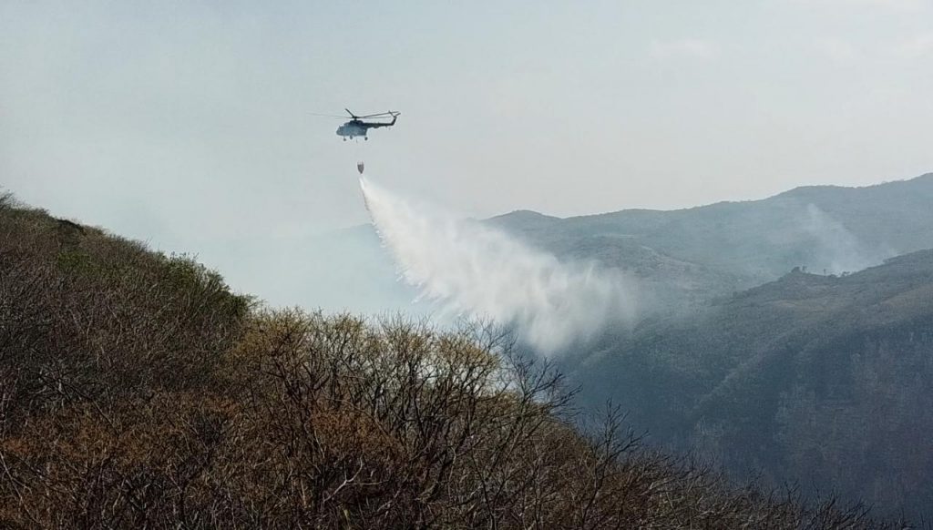 Incendio generado en el Cañón del Sumidero 75 por ciento controlado