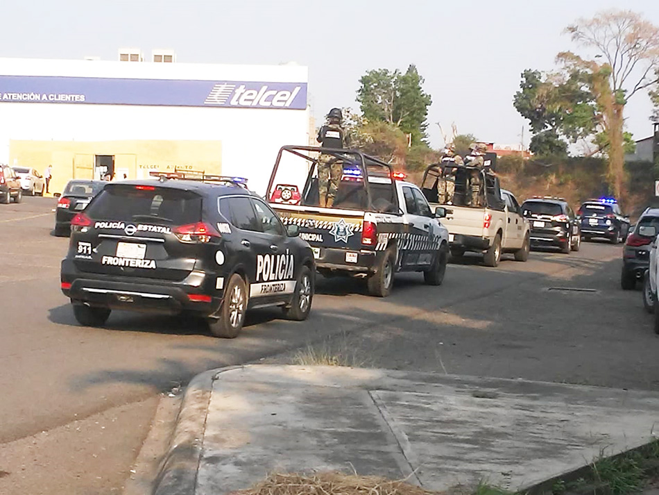 SSyPC resguarda centros comerciales de Tapachula