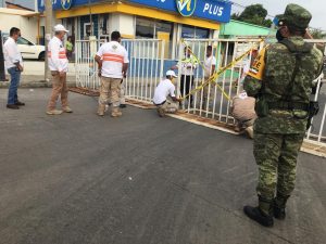 Cierran vialidad para mejorar operación de la Clínica Covid Tapachula
