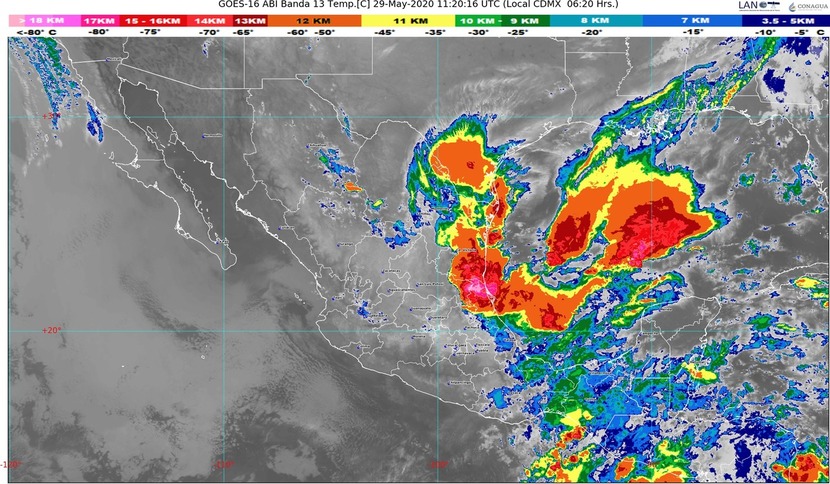 Conagua pronostica ciclón en estados donde hará gira AMLO