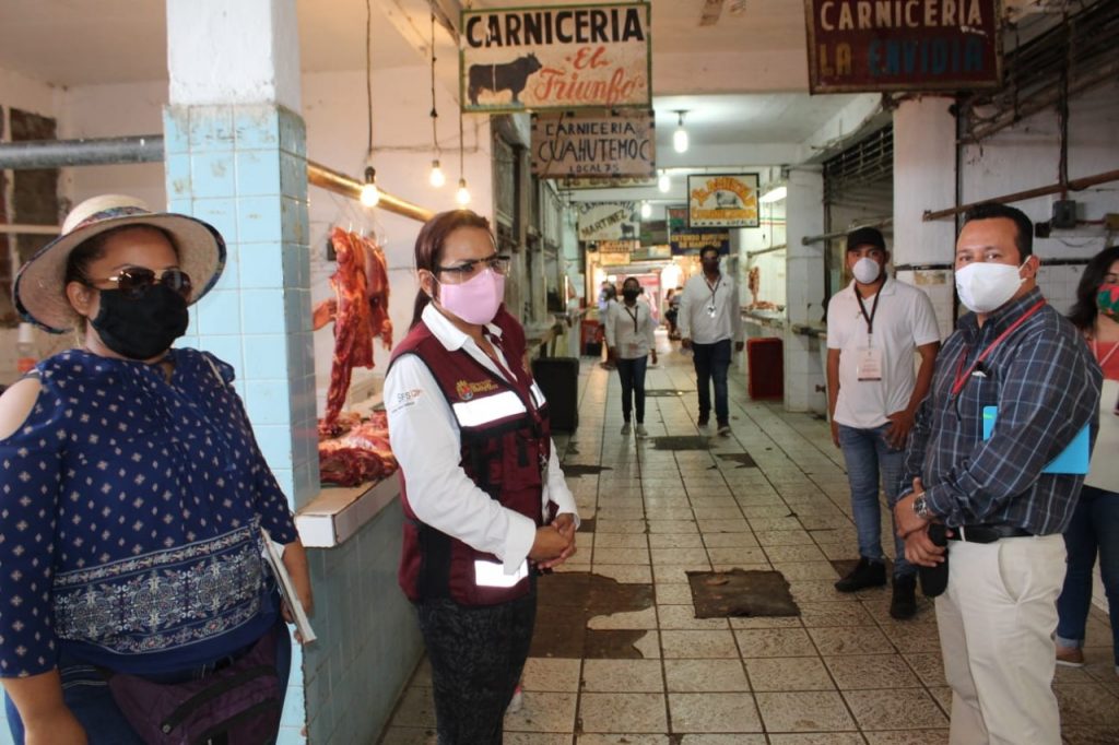 Establecen protocolos sanitarios por covid-19 en mercados de Tapachula