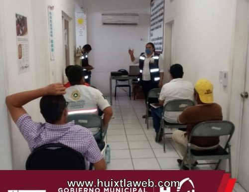 Gobierno de Huixtla y Distrito de Salud VII realizan capacitación