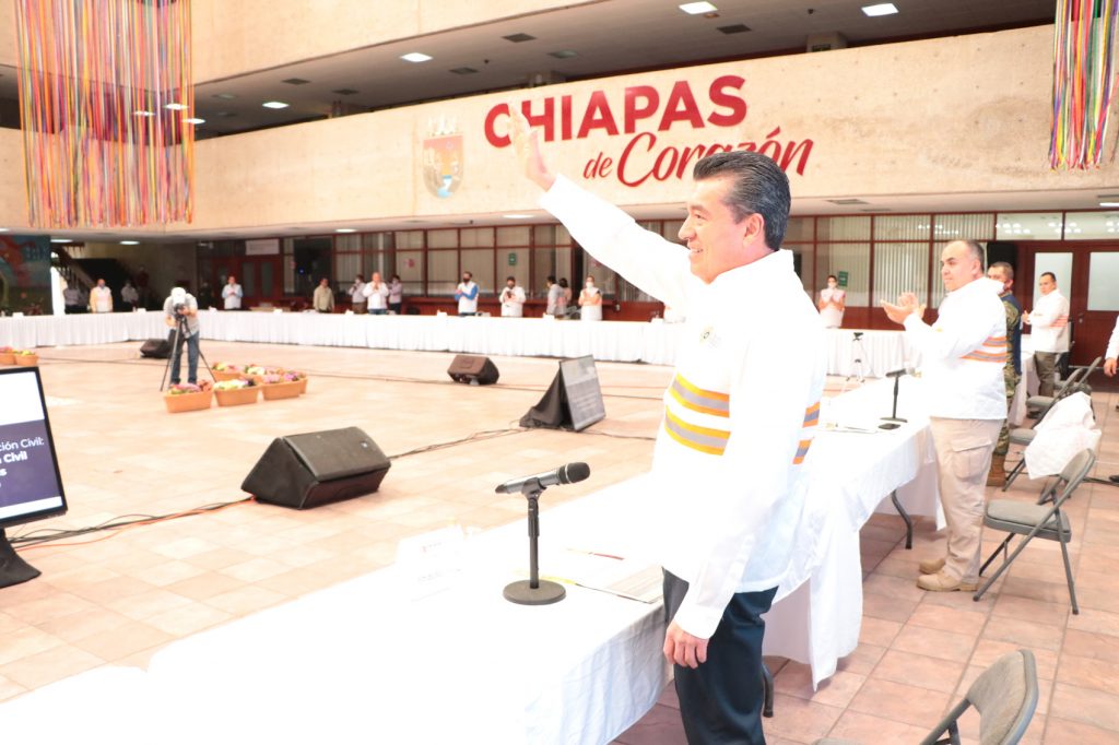 Hoy más que nunca, trabajamos en equipo para proteger al pueblo de Chiapas Rutilio Escandón