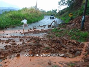 Primeros derrumbes por lluvias en Escuintla