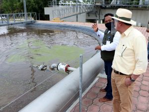 Supervisa presidente Carlos Morales operatividad de la Planta de Tratamiento de Aguas Residuales Tuchtlán