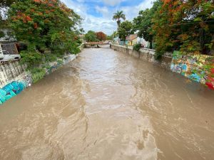 Al 30% de su capacidad el río Sabinal por la presencia de la tormenta tropical “Cristóbal”