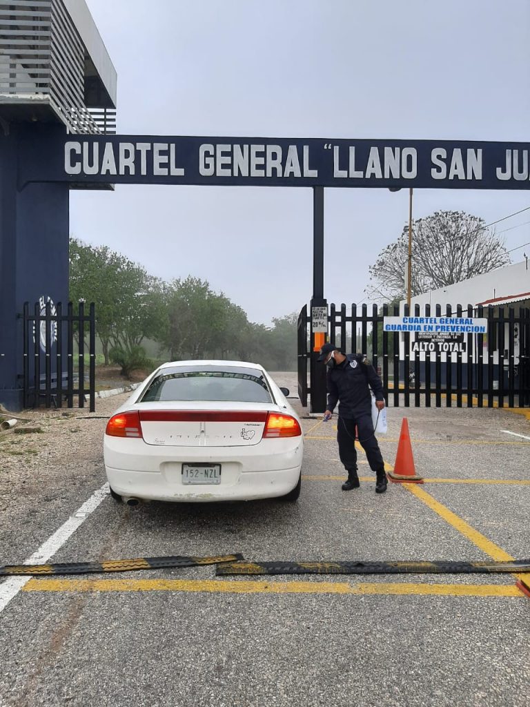 Ante COVID-19, SSyPC refuerza medidas preventivas en el Cuartel General Llano San Juan