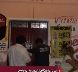 Clausuran negocio con venta de bebidas alcohólicas en Huixtla