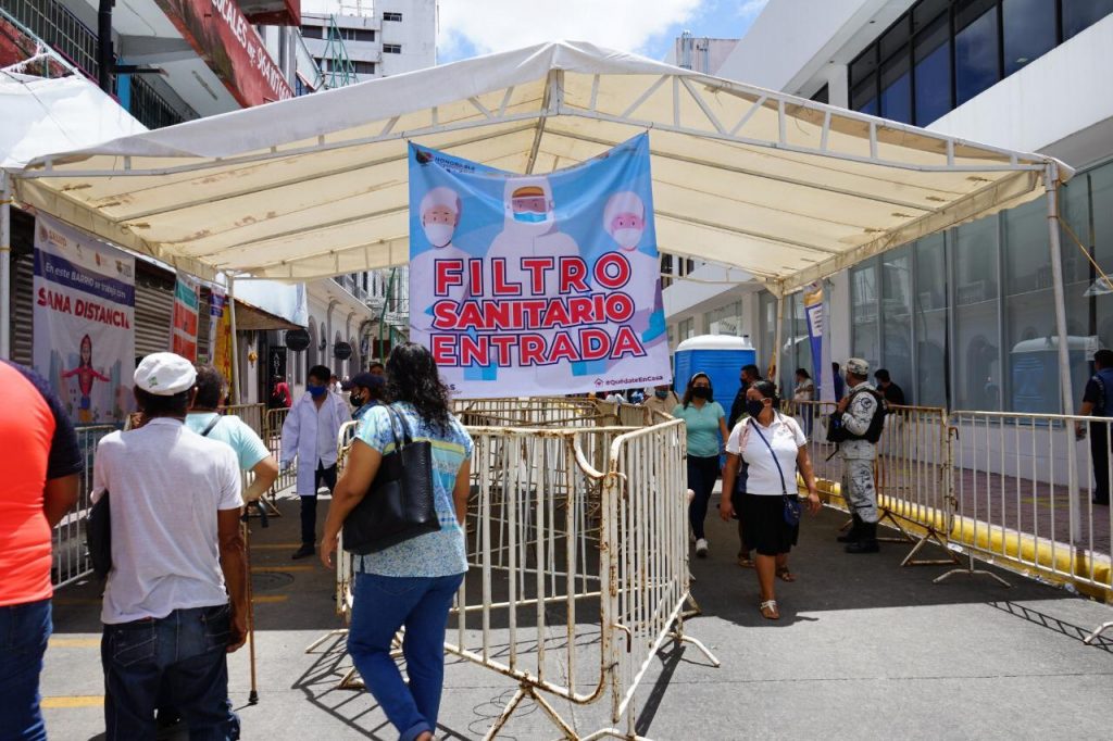 Comerciantes del centro de Tapachula reconocen acciones de prevención del Covid-19