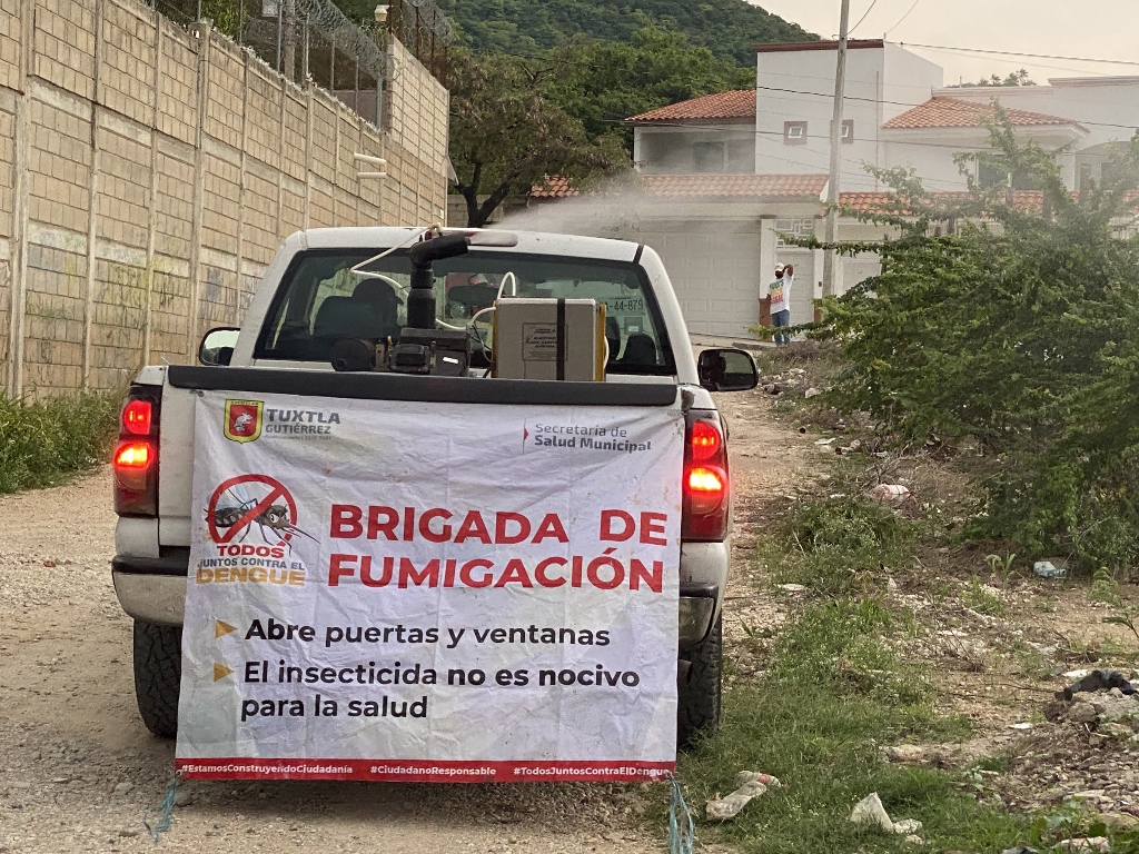 Inicia programa de nebulización en Tuxtla Gutiérrez