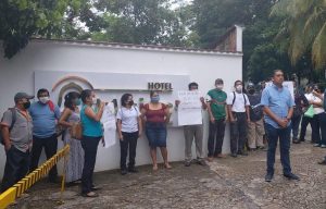 Trabajadores del Hotel Misión Palenque piden el pago de PTU