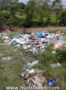 En Huixtla colonos denuncian basurero clandestino